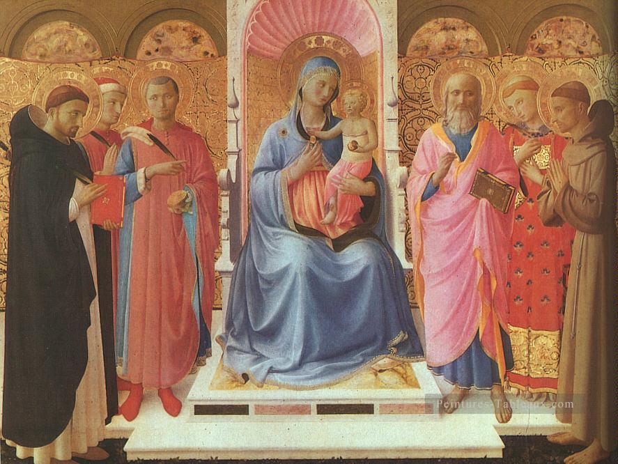 Retable d’Annalena Renaissance Fra Angelico Peintures à l'huile